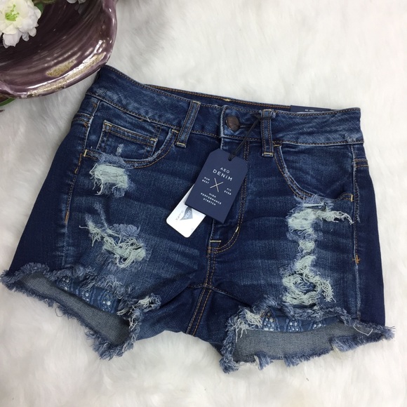 American Eagle Outfitters Pants - America Eagle Outfitters High Rise Shorties 2 NWT